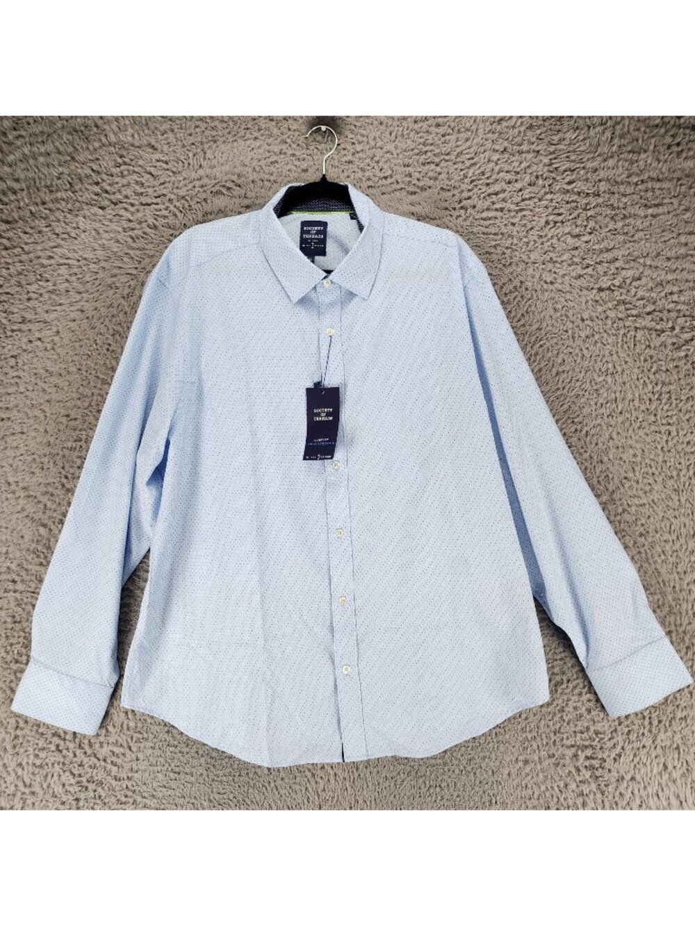 Society of Threads Mens XL Blue Long Sleeve Button Up *NWT*